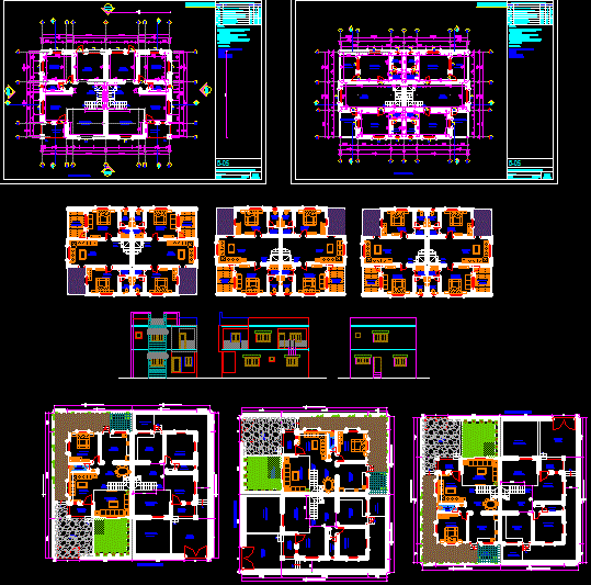 Bungalow Floor Plan Detailed Work Drawing Dwg File Download The Cad